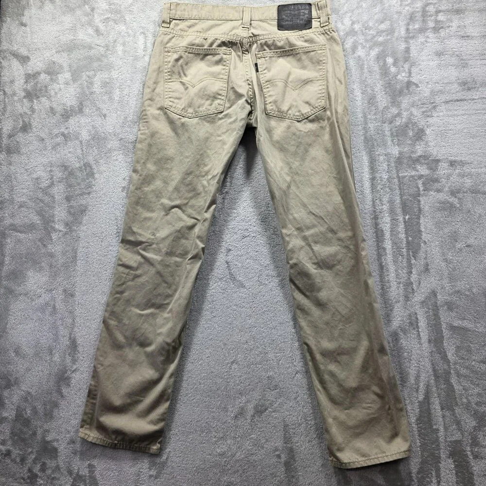 Levi's 511 Jeans Mens 31x32 Khaki Slim Fit Twill 5-Pocket Zip Fly Beige